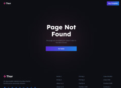 Thor Website SaaS HTML Template