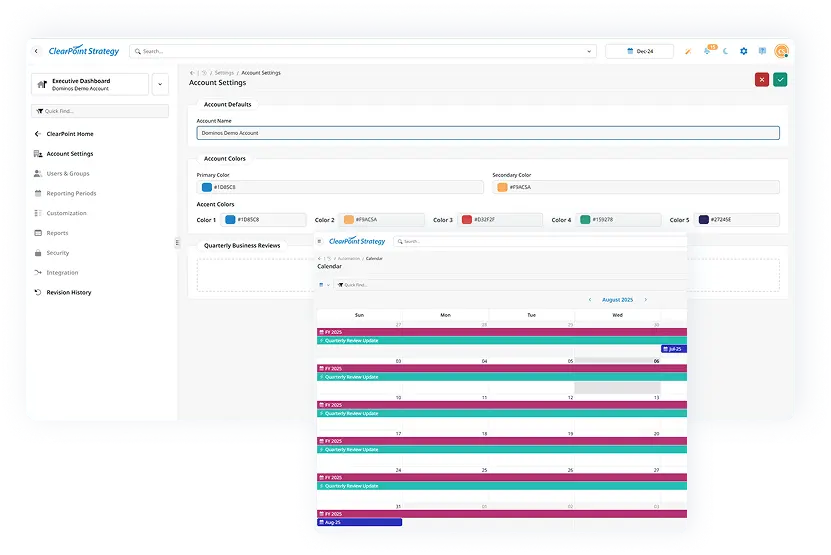 Screenshot of admin tools