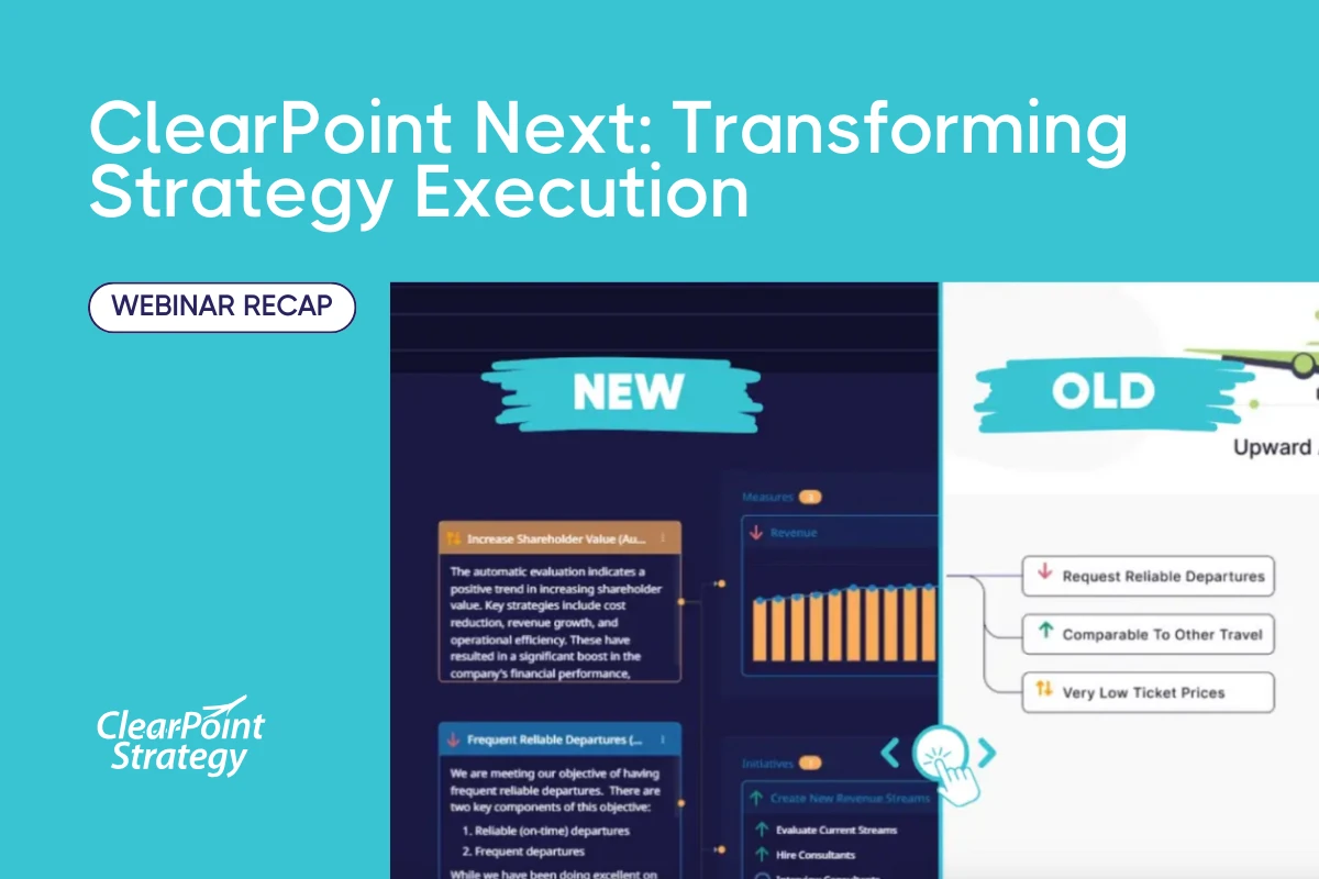 ClearPoint Next: Transforming Strategy Execution with Automation and AI