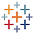Tableau logo, representing the governed dataset export