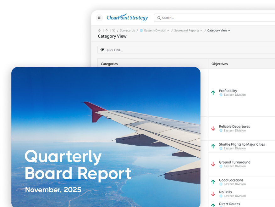 Council report and public dashboard generated from the register