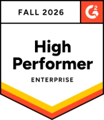 G2 badge: High Performer Enterprise, Strategic Planning
