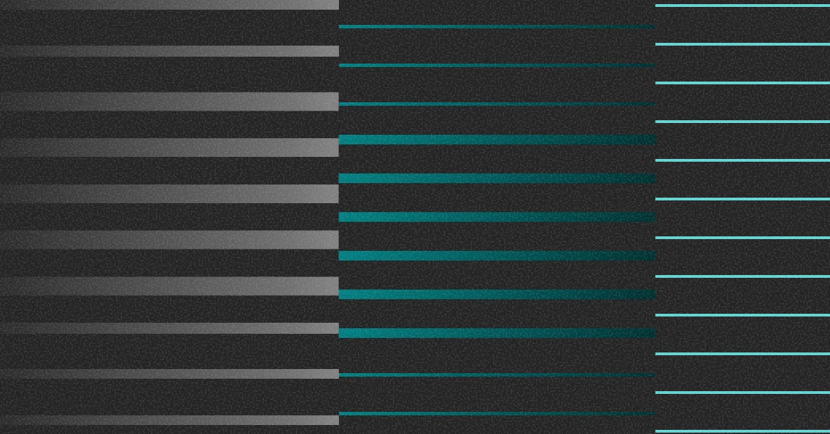 Abstract banner image with horizontal bars and lines symbolising coordinated workflows and system integration.