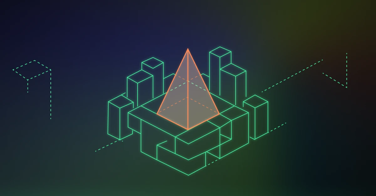 Abstract AI governance illustration symbolizing the gap between board-level AI ambitions and organizational operating model readiness.