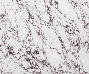 Detail of the veins of the Calacatta Viola Lux Ultra slab