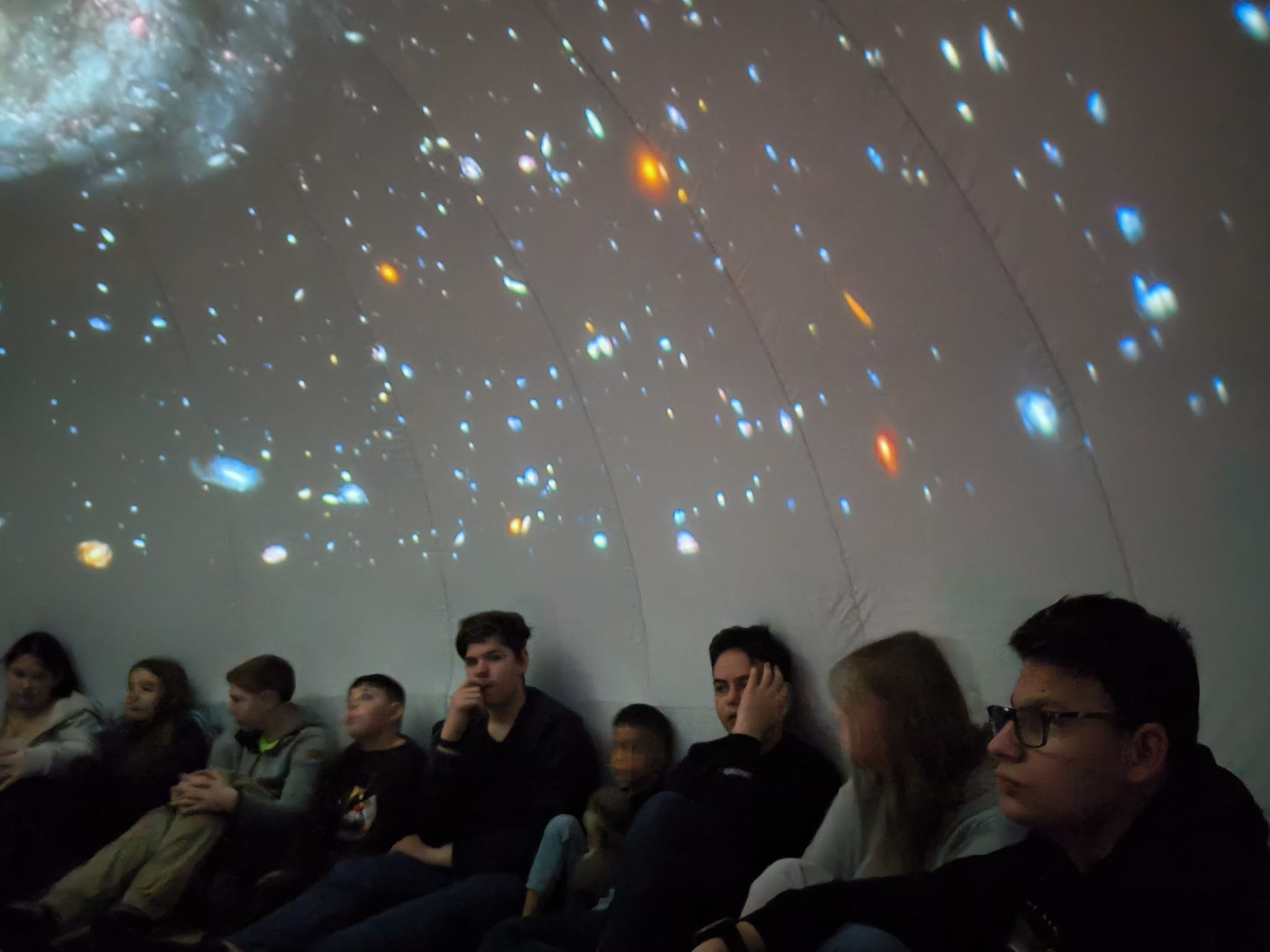 Das Wanderplanetarium war bei uns zu Gast! 🌍🌟