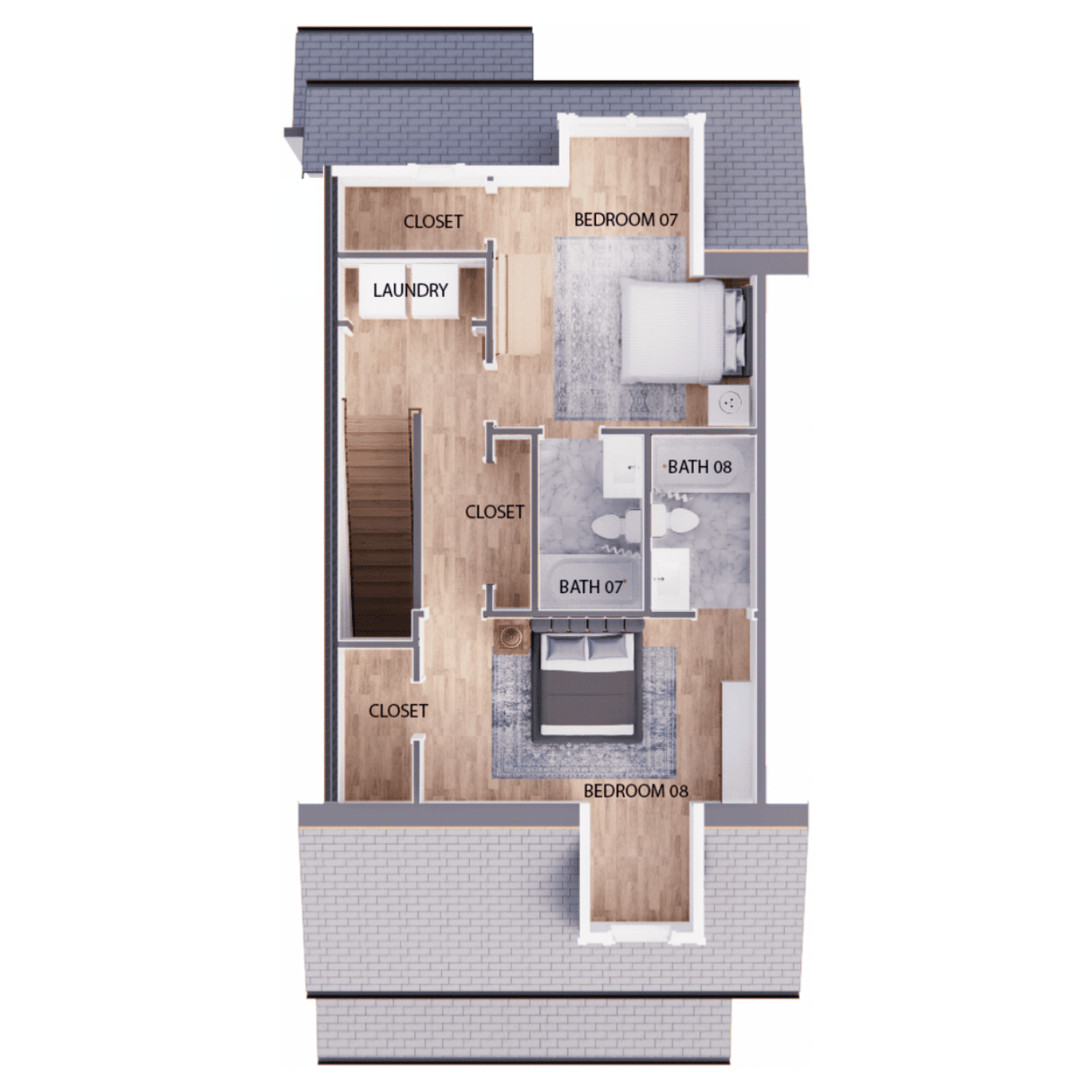 Third level floorplan