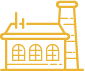 Icon of a manufacturing plant. 
