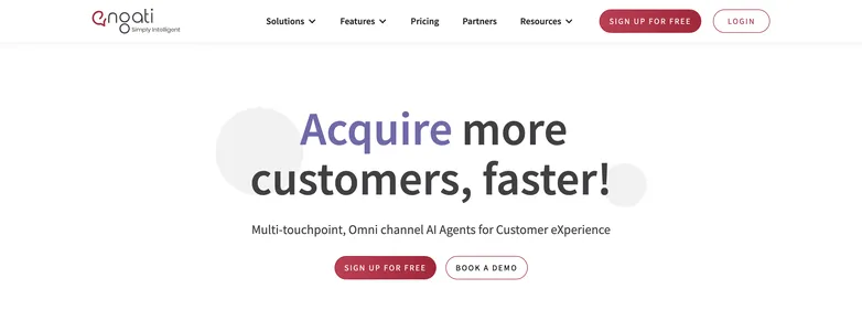 Homepage von engati
