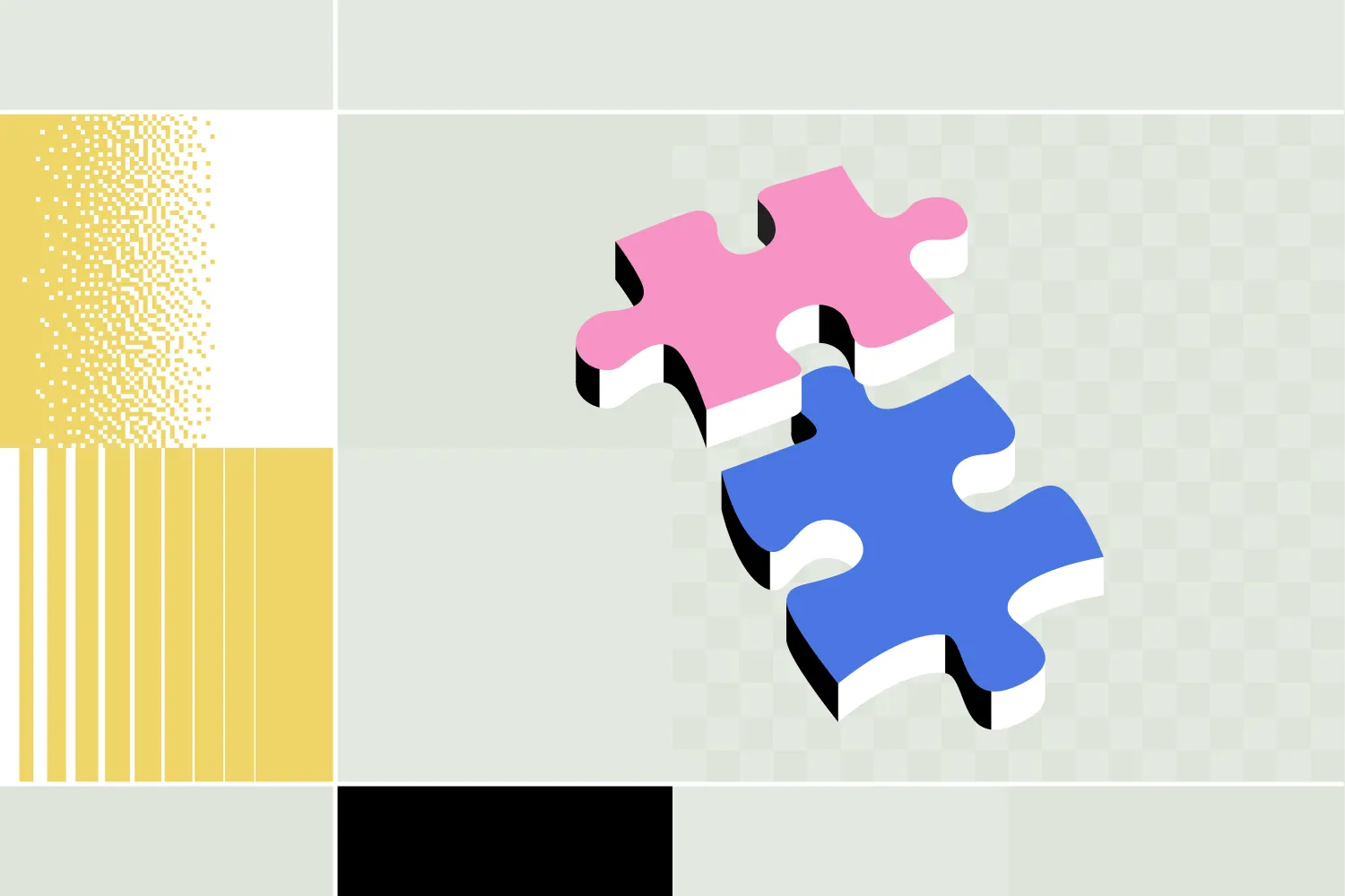 Illustration of pointer on colourful background