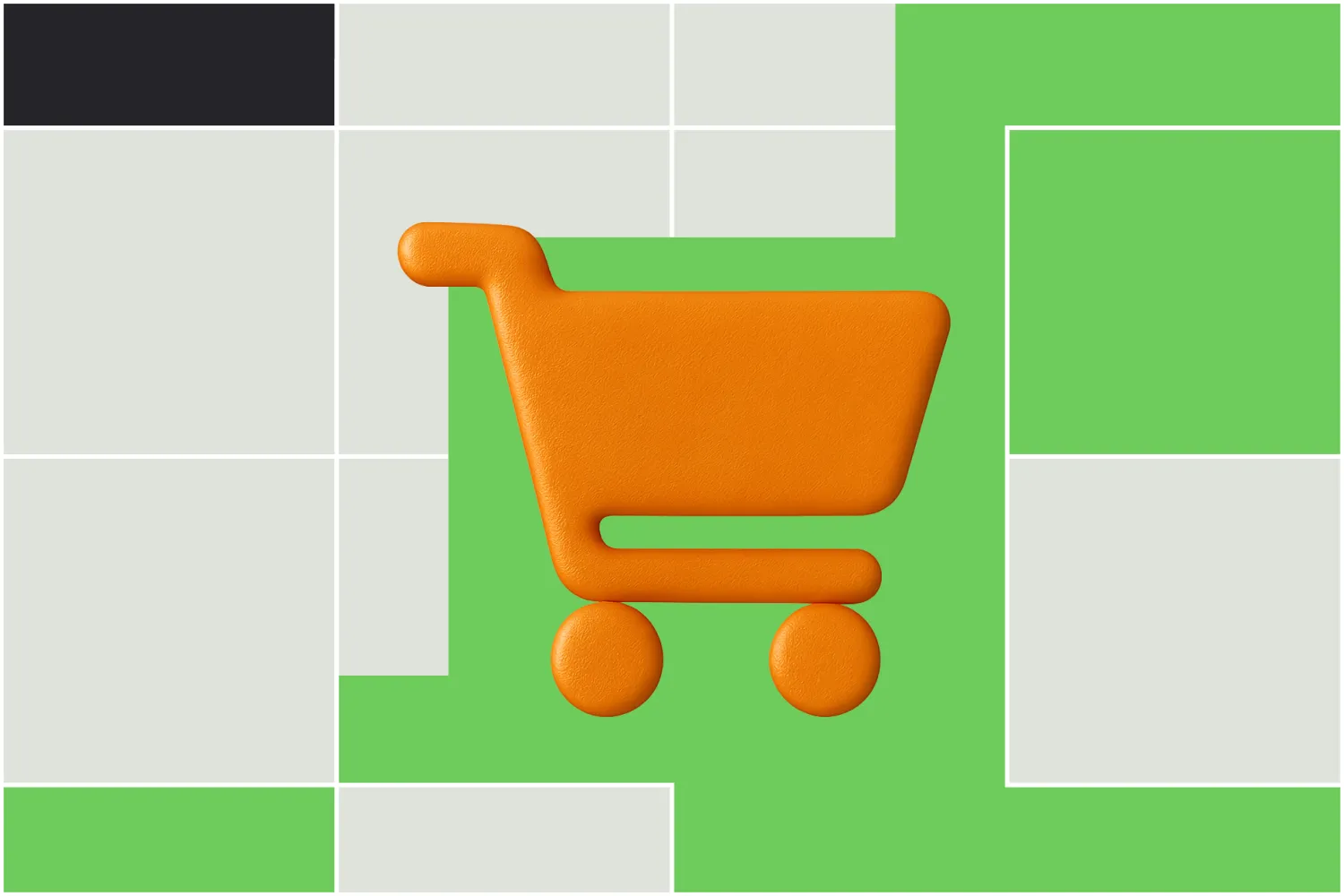 Illustration of bar graph on colourful background