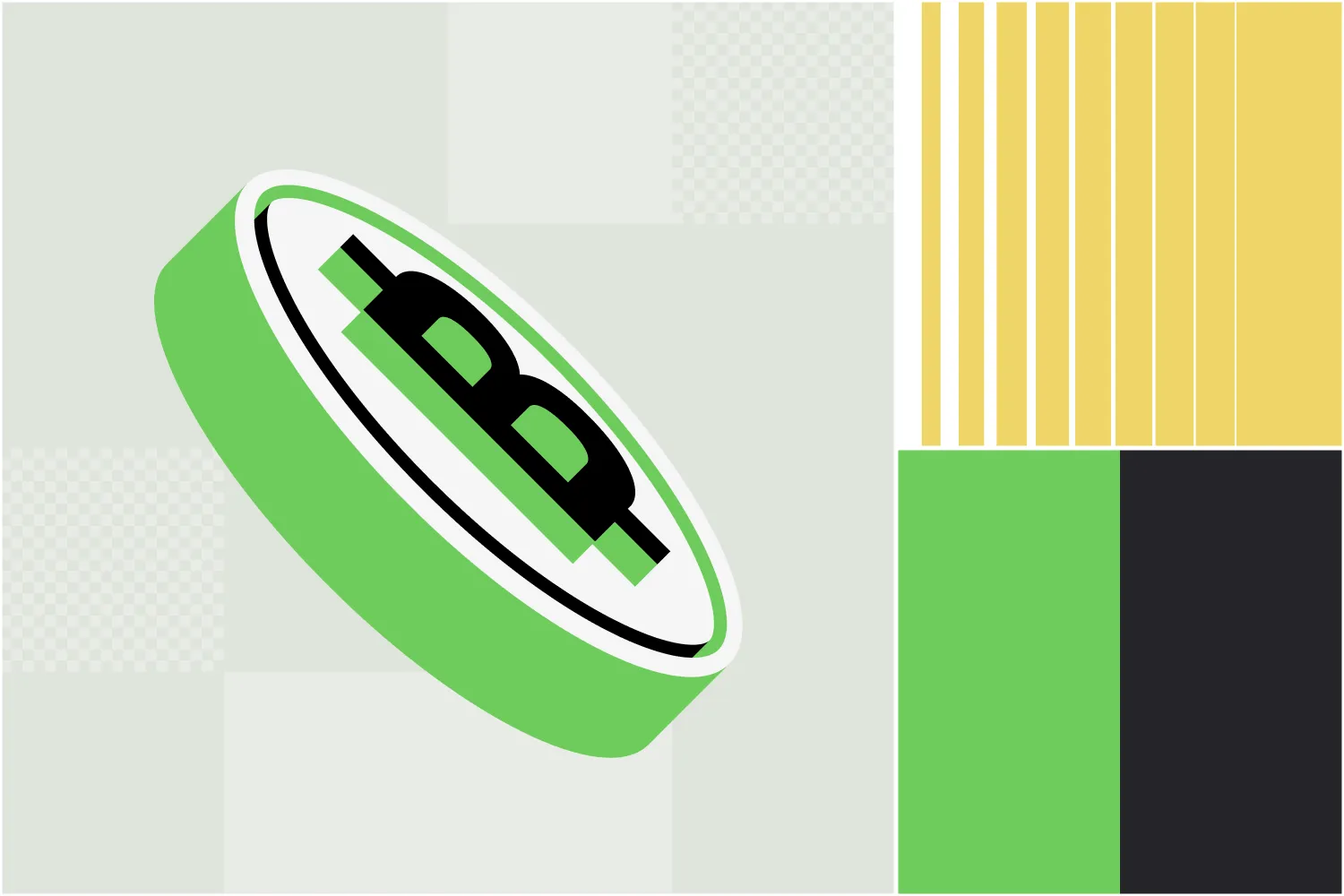 Illustration of money bills on colourful background