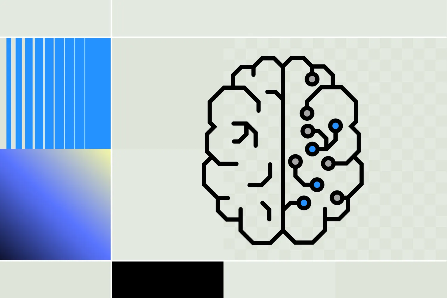 Illustration of puzzle piece on colourful background