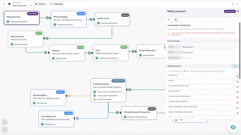 Kore.ai interface