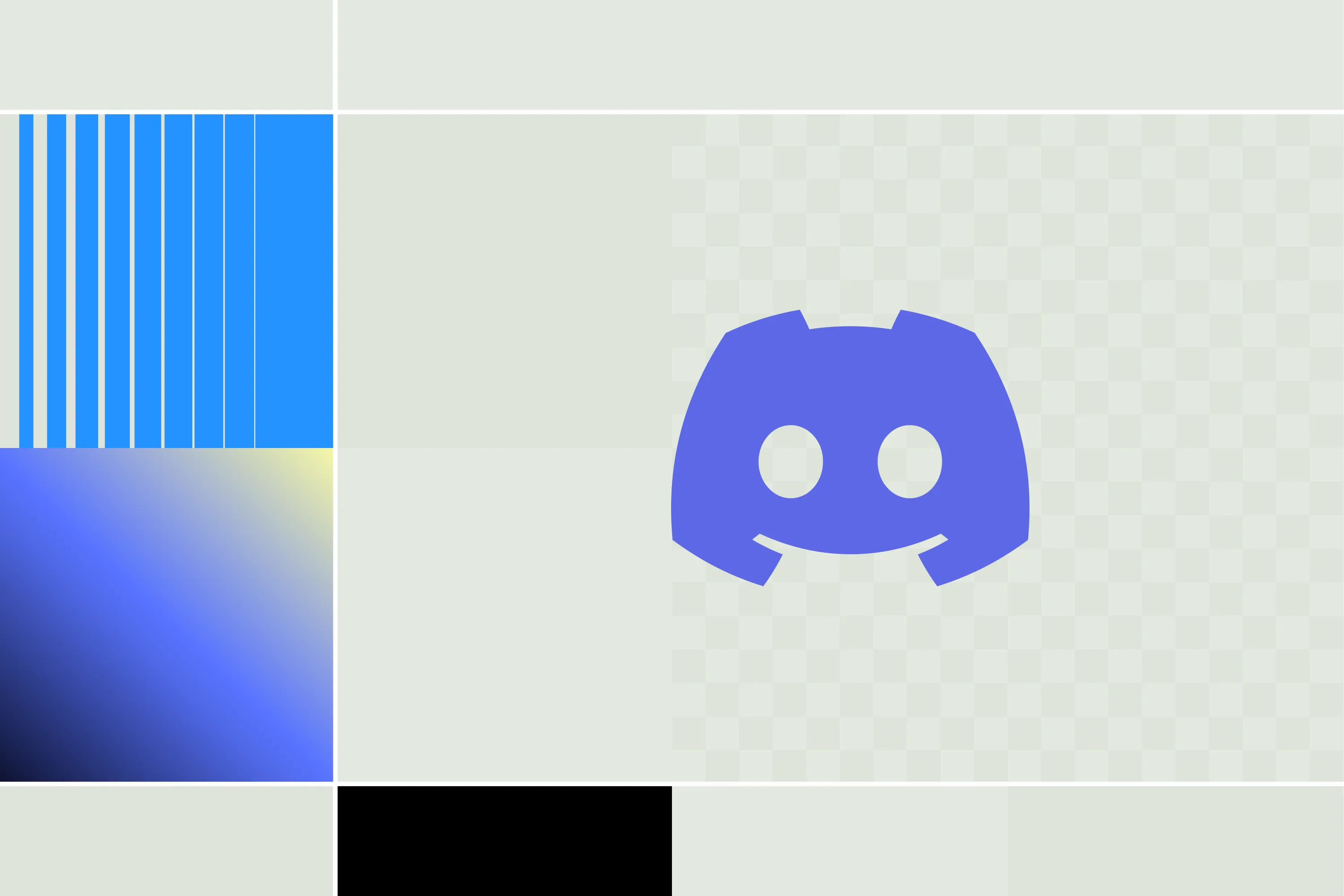 Discord logo with patterned background