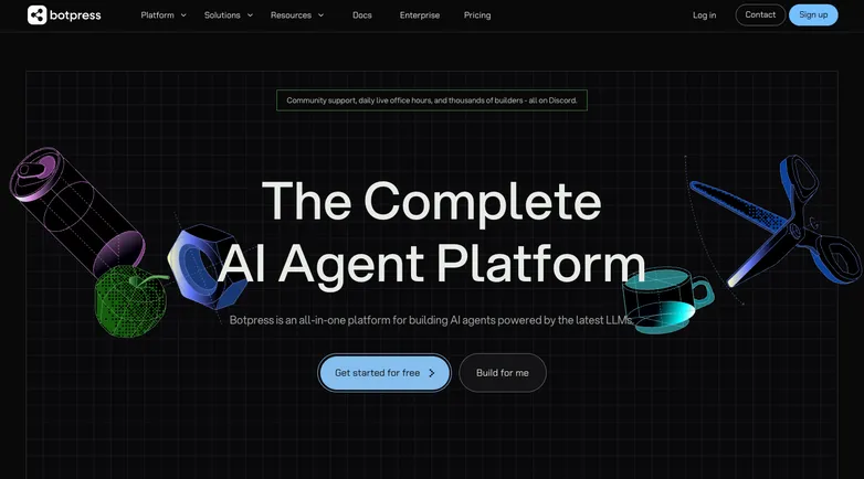 Botpress homepage