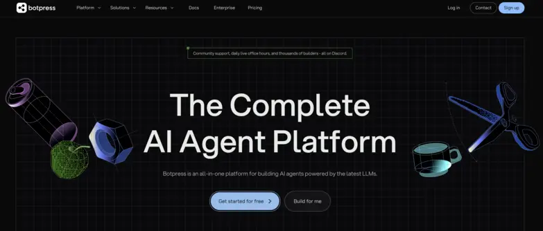 Botpress home page