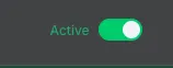 The switch to set a workflow to active in n8n