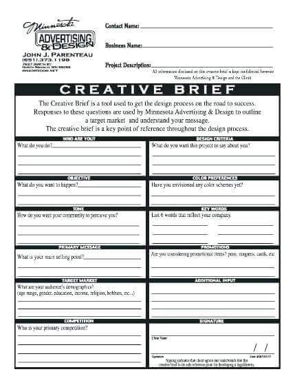 Marketing Campaign Brief Template Sample