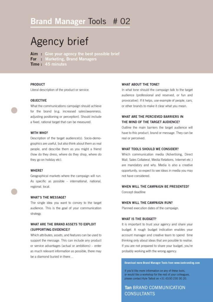 Marketing Campaign Brief Template