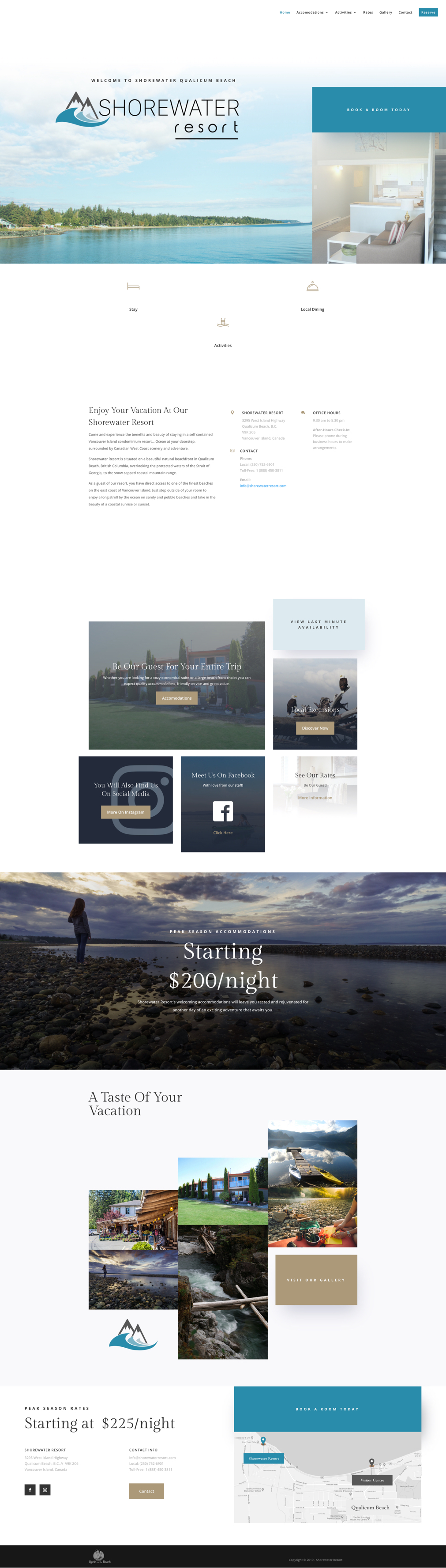 Shorewater Resort Homepage