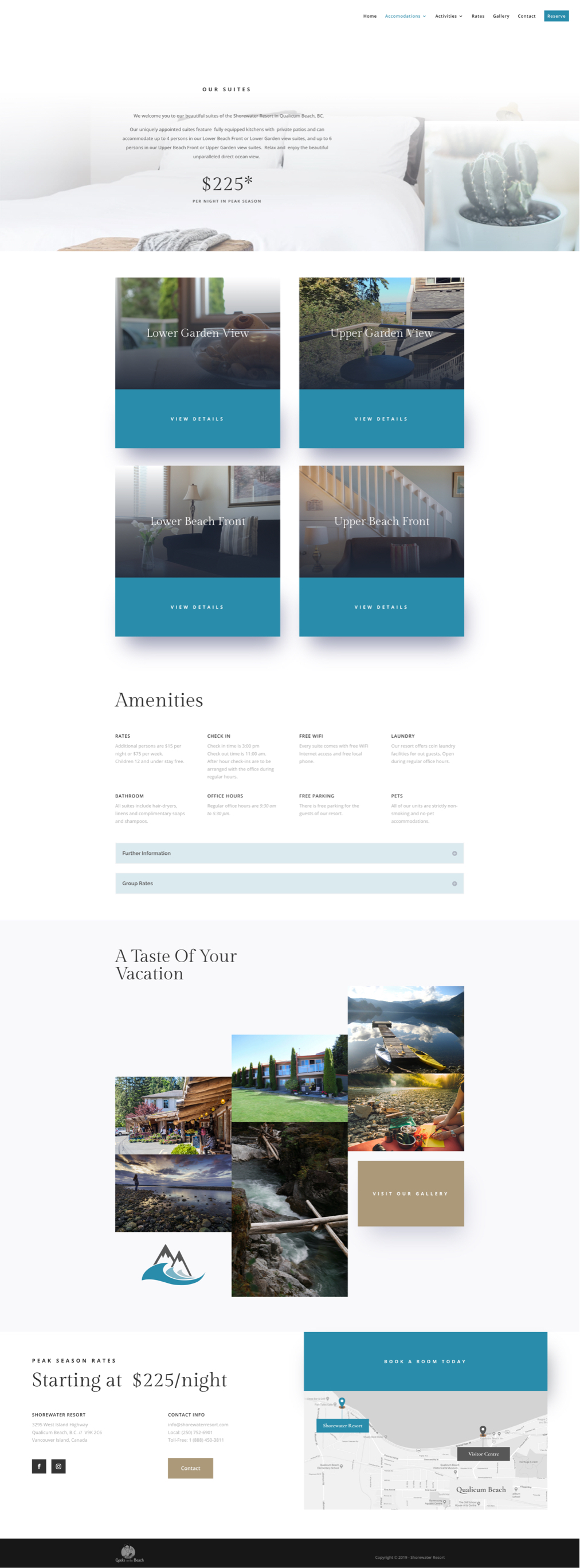 Shorewater Resort Subpage