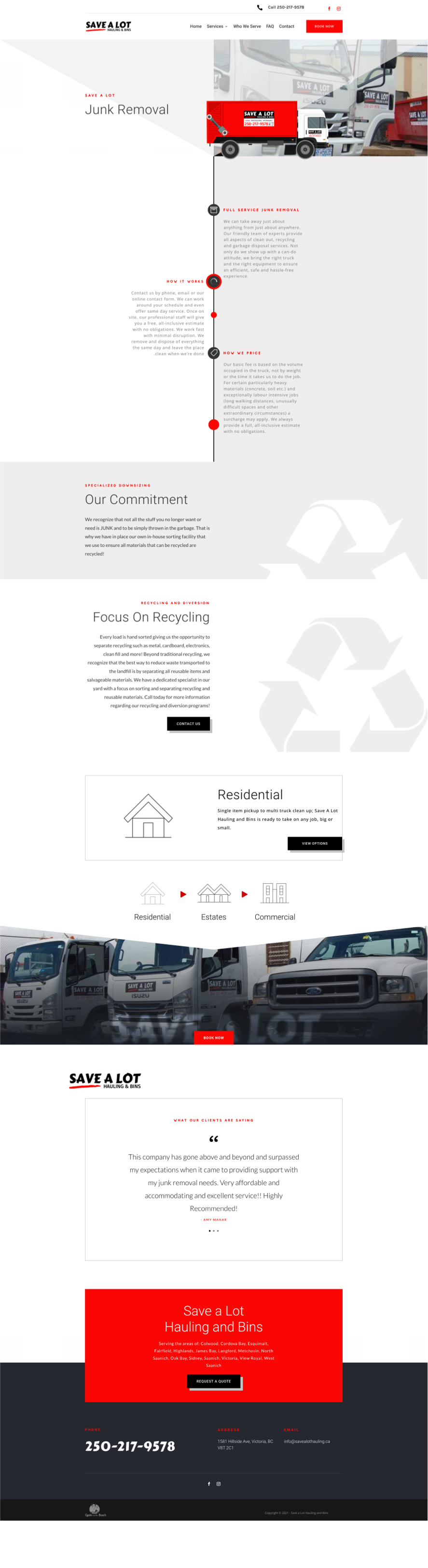 Save A Lot Junk Removal Subpage