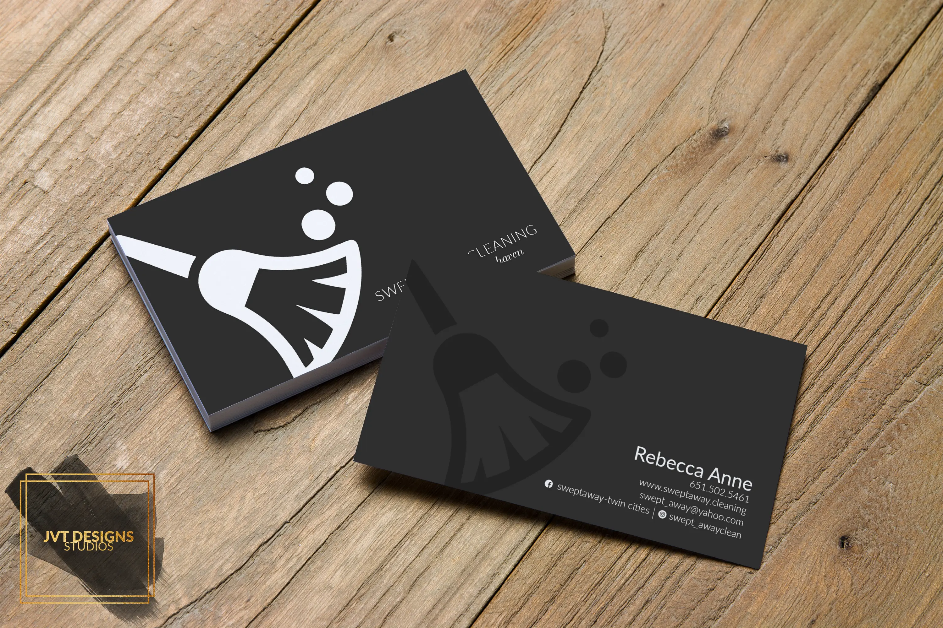 Swept Away Business Cards