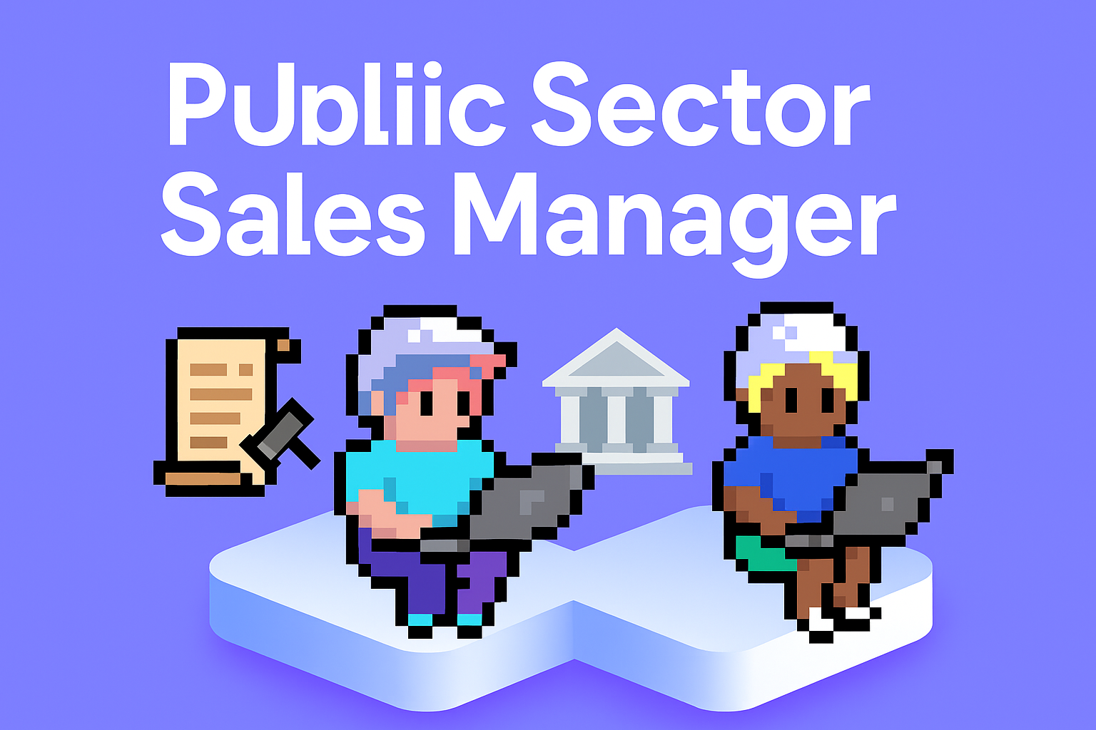 Public Sector Sales Manager AI agents working with government procurement documents and buildings, demonstrating public sector sales support capabilities
