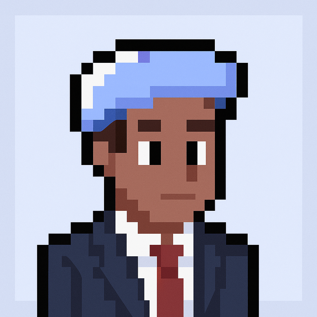 Professional client onboarding agent avatar in business attire for key account managers