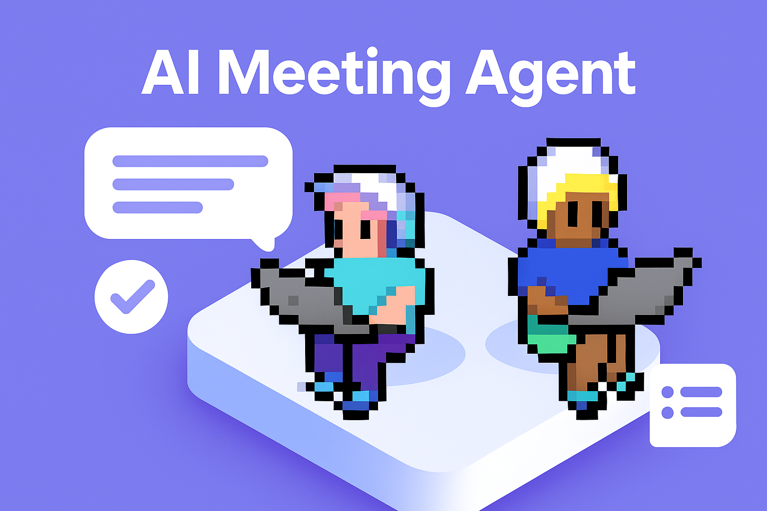 AI Meeting Agent - two professionals using laptops for client onboarding meeting automation and chatbot support management