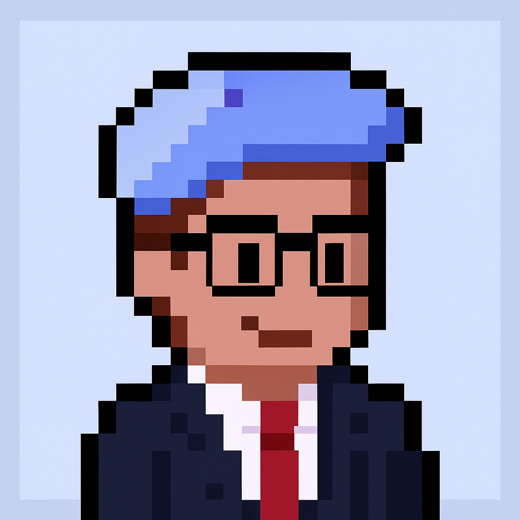 Client onboarding meeting agent avatar - professional AI assistant for key account managers wearing business attire with glasses and cap