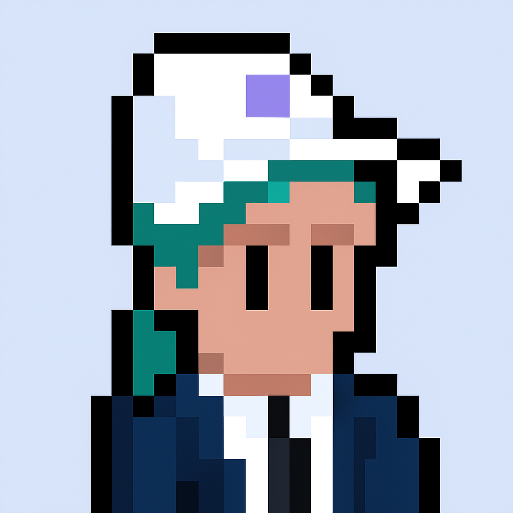 Contract renewal negotiation AI agent avatar - professional key account manager character with green hair and business suit for automated contract renewal meetings