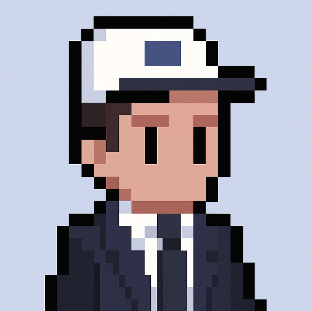 Contract renewal negotiation AI agent avatar - professional pixel art character in business suit for key account managers