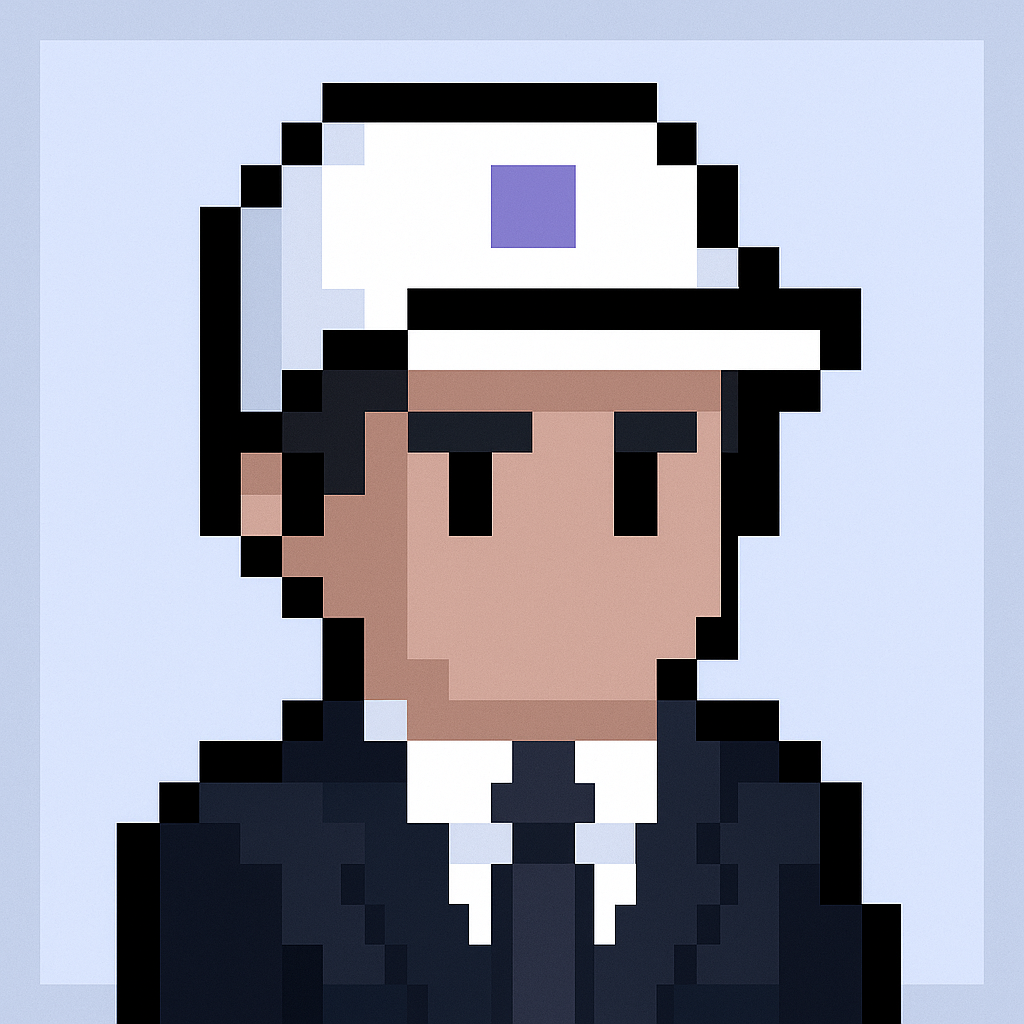 Contract renewal negotiation AI agent avatar for key account managers - professional meeting assistant with white cap and black suit