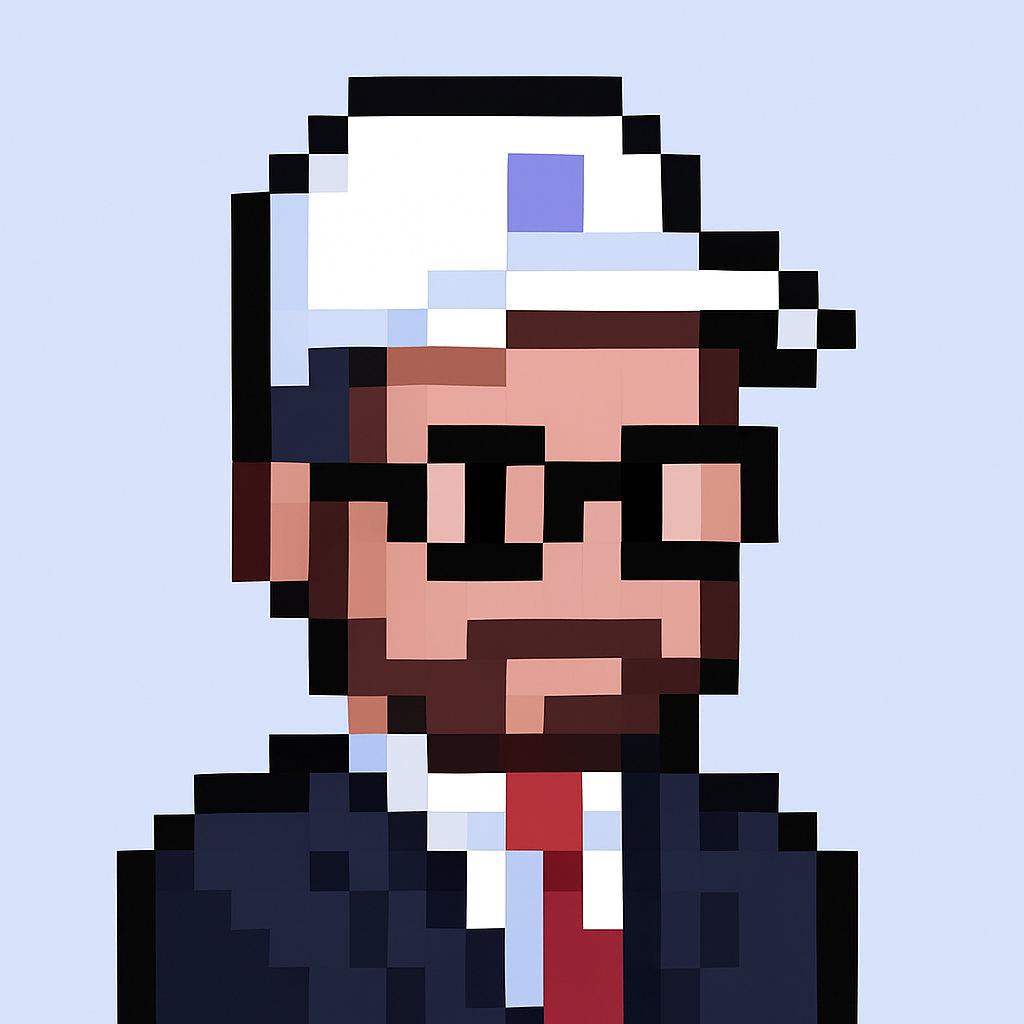 Executive stakeholder alignment AI agent avatar - professional key account manager with glasses and suit for automated meeting preparation and strategic alignment
