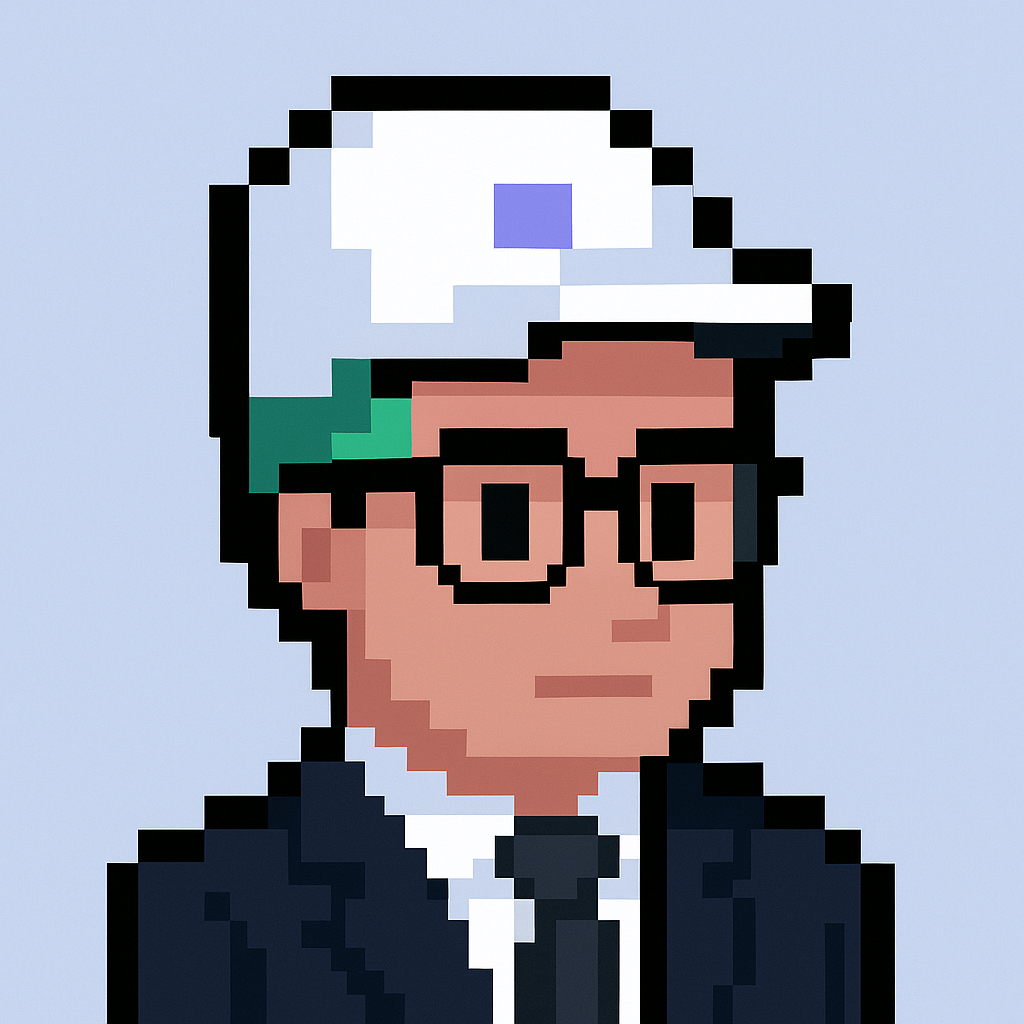 Quality assurance manager AI agent avatar with glasses and professional attire for software release retrospective meetings