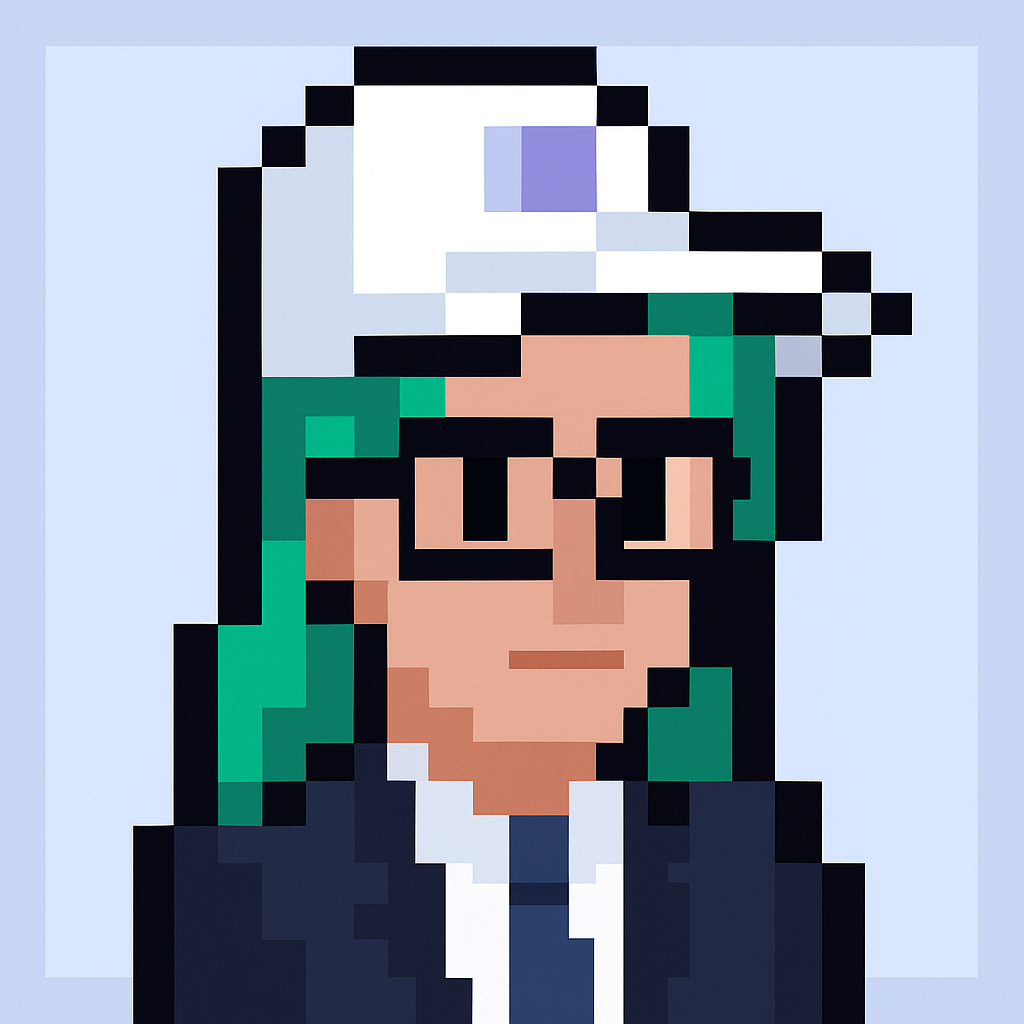 QBR Meeting Agent avatar - AI-powered customer advocacy manager for quarterly business reviews with green hair, glasses, and professional attire