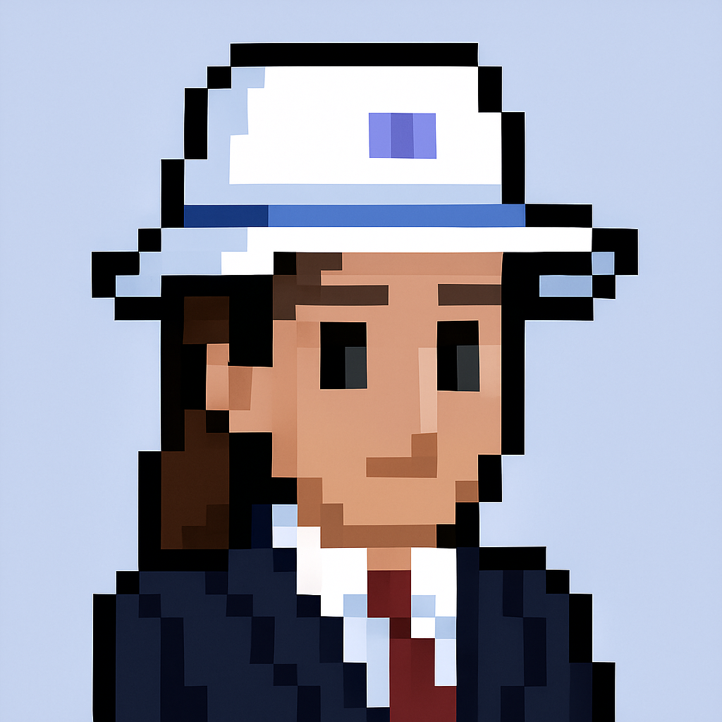 QBR Meeting Agent AI avatar - professional pixel art character in business attire for Key Account Managers