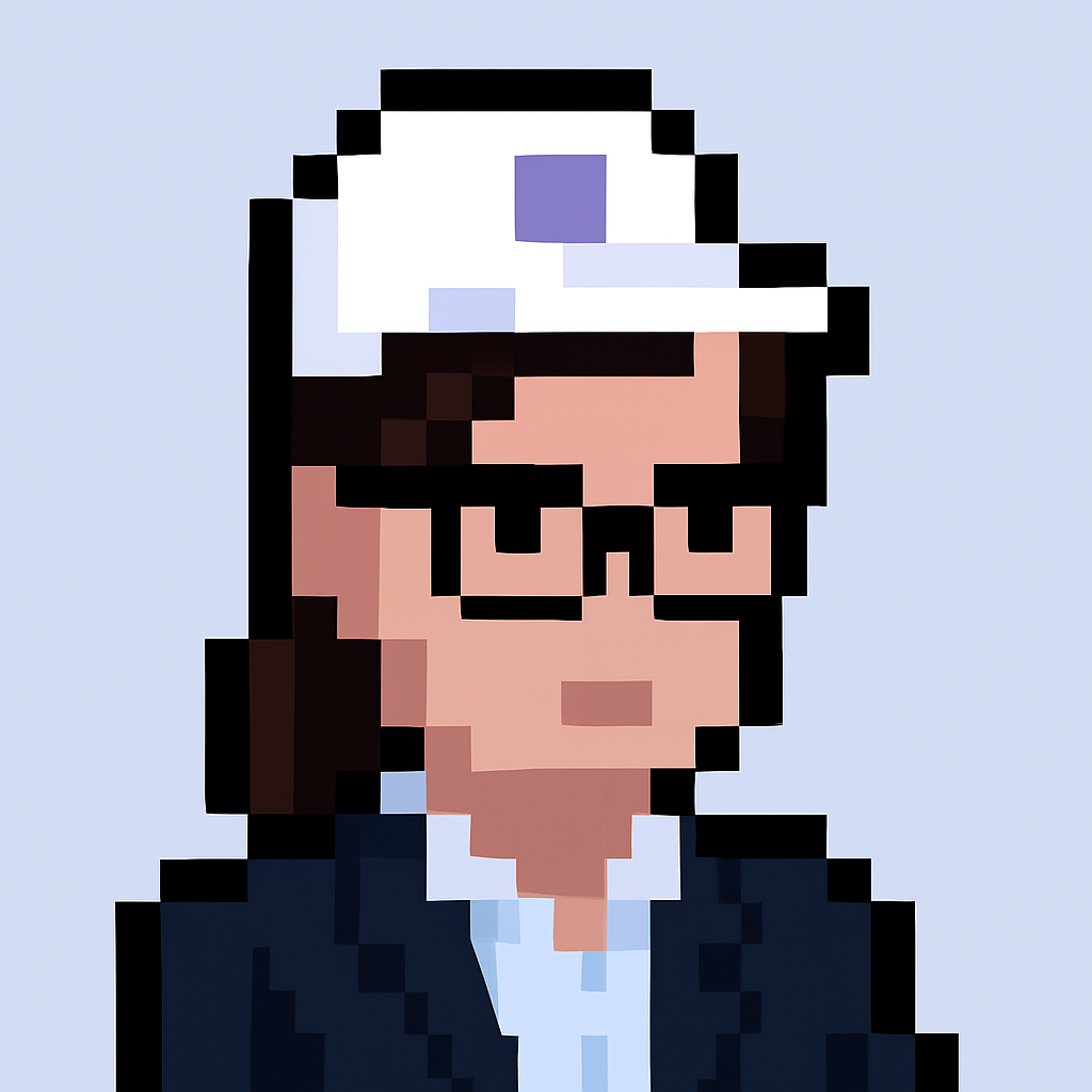 Stakeholder alignment agent avatar - professional AI meeting assistant character with glasses and business attire for solutions strategy managers