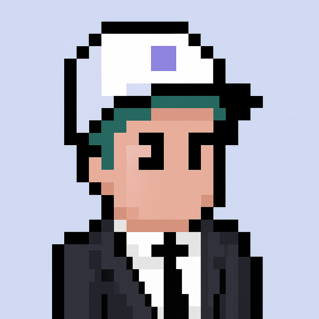 Strategic account planning AI agent avatar - professional key account manager with green hair in business suit for automated meeting management