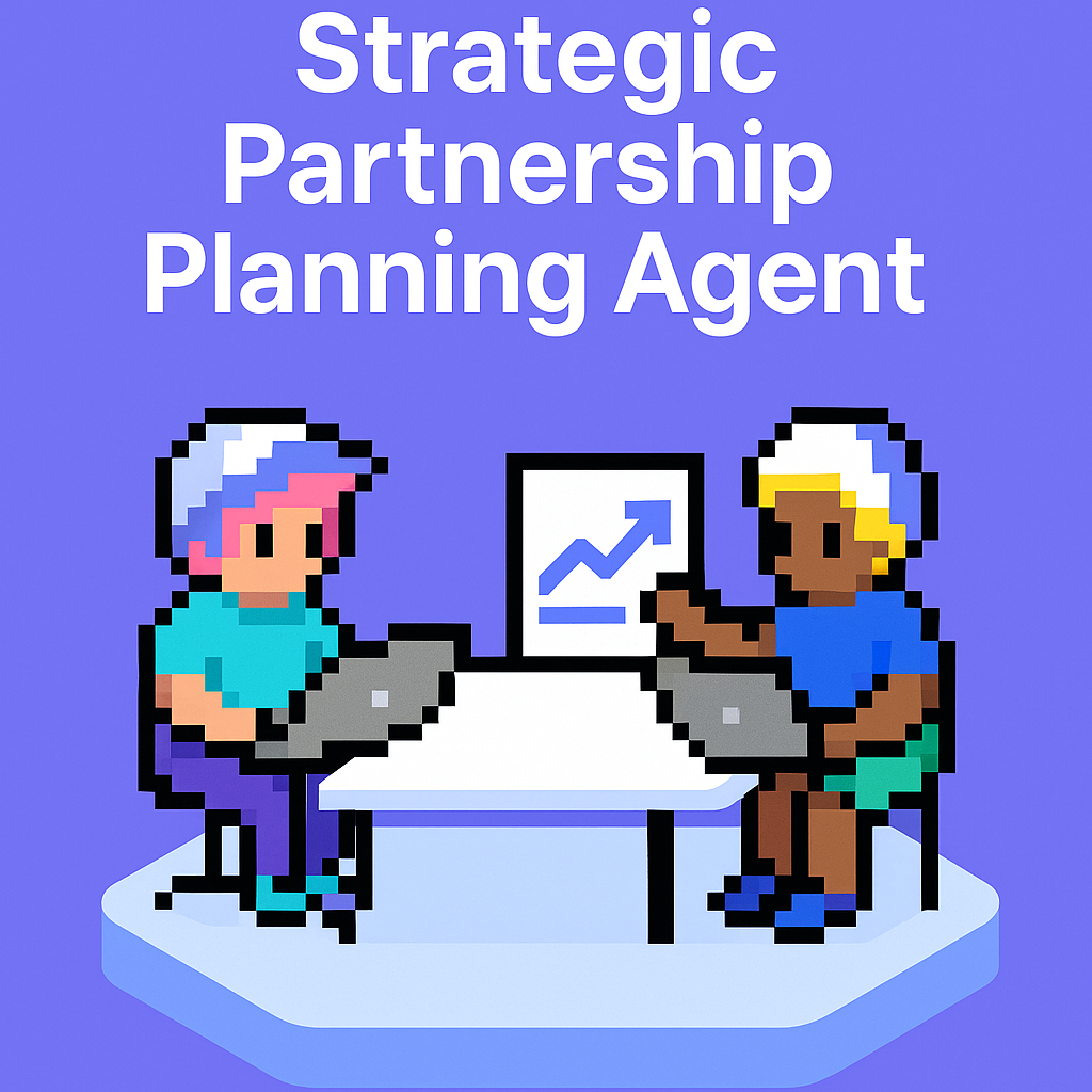 Strategic Partnership Planning Agent - two key account managers collaborating with AI-powered meeting automation tools for strategic partnership development and client relationship management