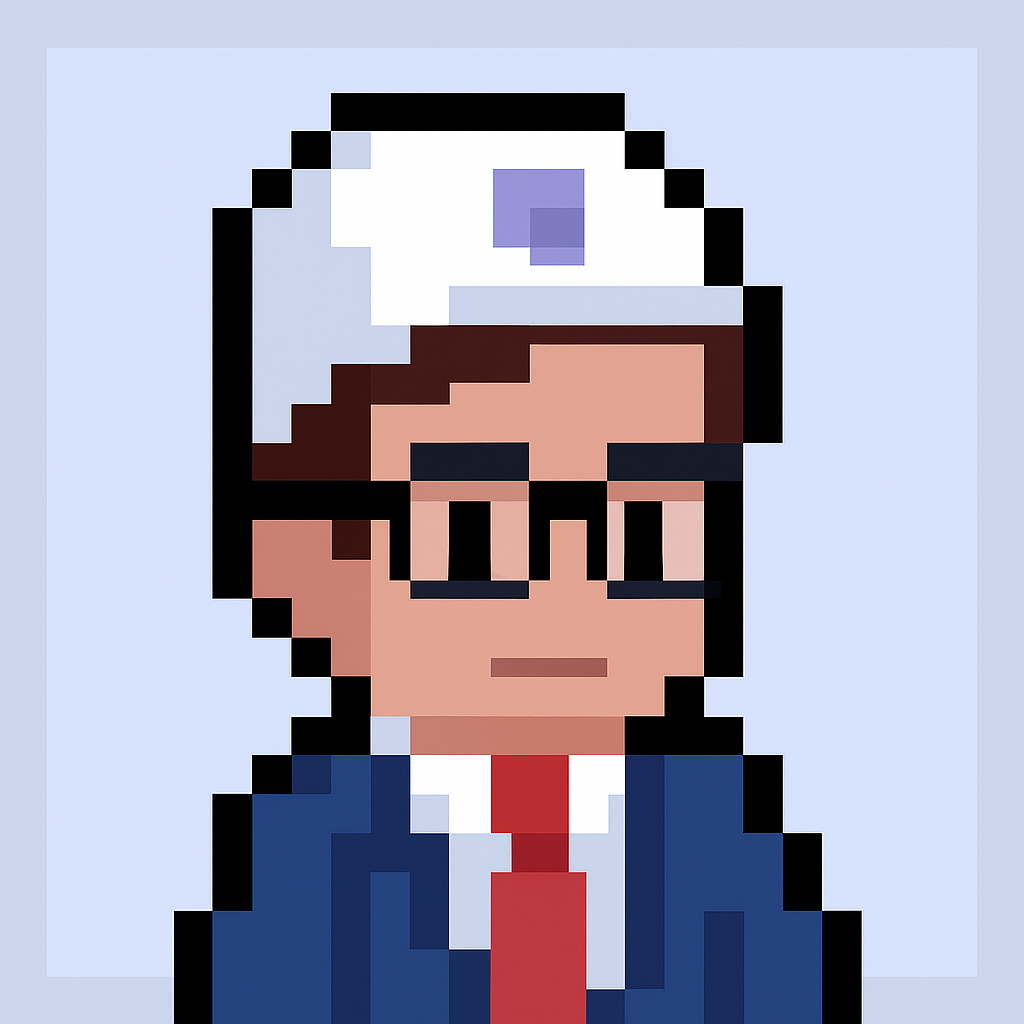 Professional stakeholder alignment meeting agent avatar with glasses and business suit for key account managers
