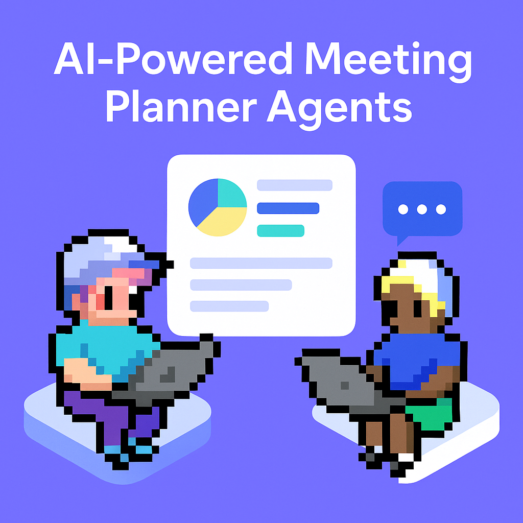 AI-Powered Meeting Planner Agents - what is a QBR automation solution with two professionals using laptops for quarterly business reviews