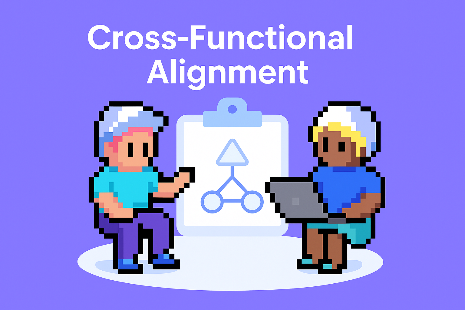 Cross-Functional Alignment - AI meeting agent coordinating cross-functional account team meetings with two professionals collaborating on strategic planning