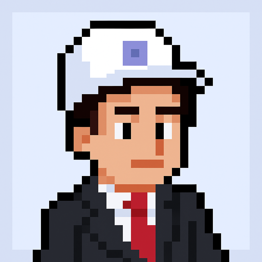 Contract renewal negotiation AI agent avatar for key account managers - professional business character with suit and tie