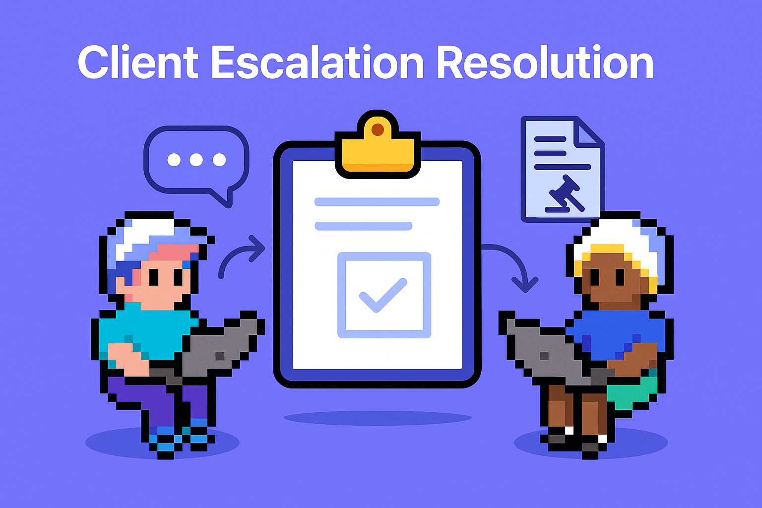 Client Escalation Resolution - AI agents helping government sales managers achieve personal escalation resolution through de escalation strategies and automated escalation procedures