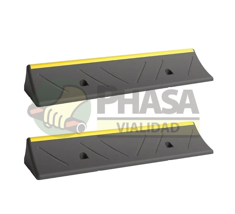 Imagen de Topes para estacionamiento para trailer | Premium que ofrece Phasa en color negro para esacios seguros