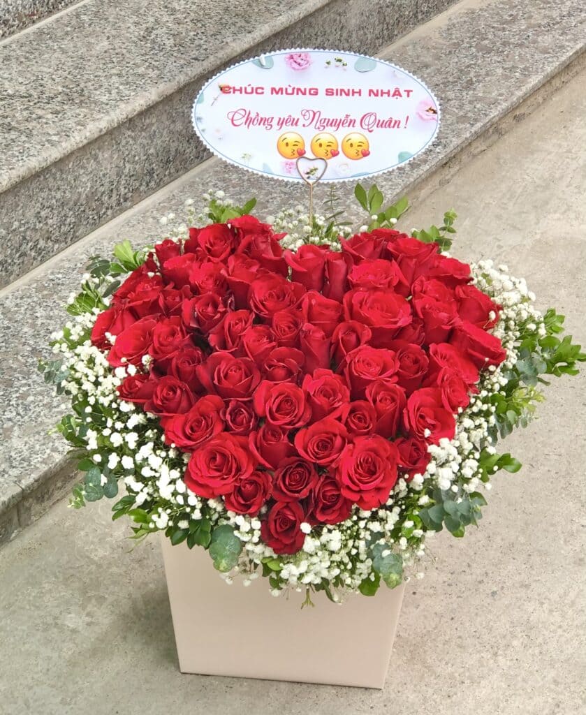 hoa sinh nhật tặng chồng