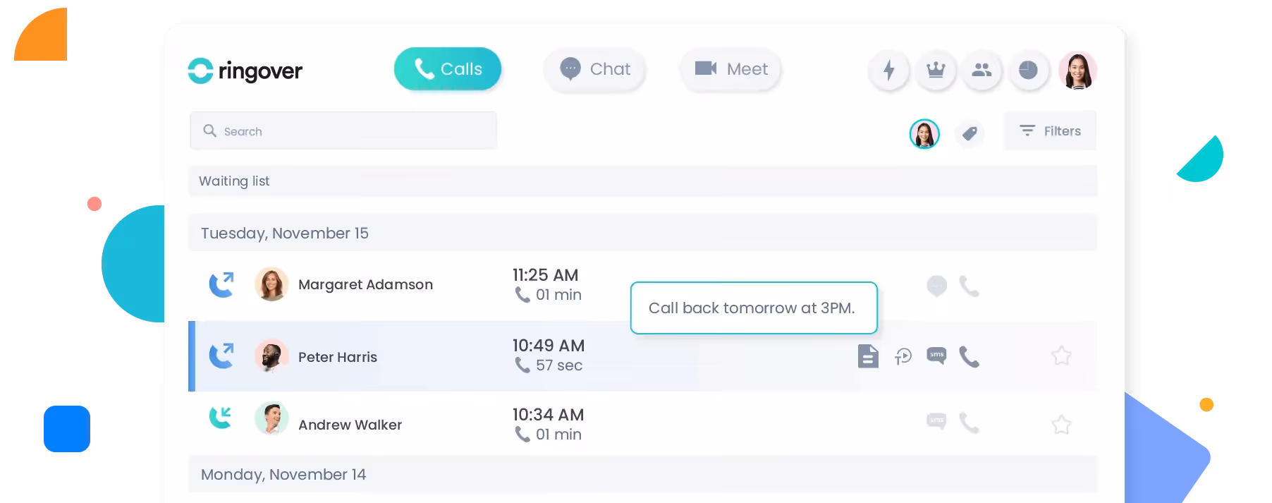Make your Ringover calls